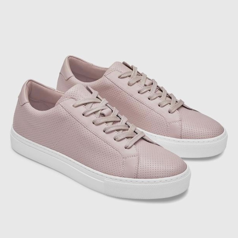 GREATS The Royale Perforated Leather Sneaker Blush SZ 9.5